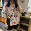 New Style Trends - Aesthetic Strawberry Print Casual Shirt - Outfit Ideas