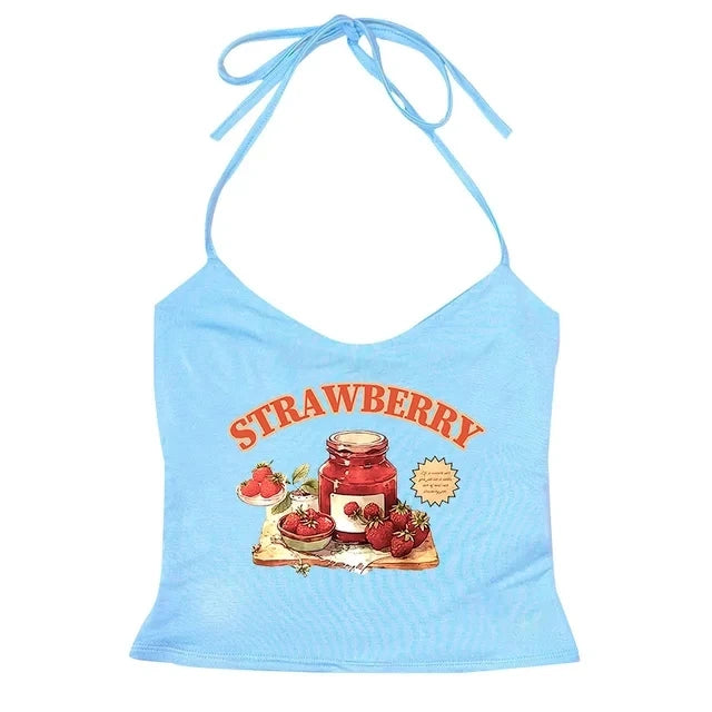 New Style Trends - Aesthetic Sweet Strawberry Jam Top - Outfit Ideas