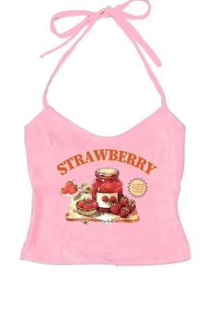 New Style Trends - Aesthetic Sweet Strawberry Jam Top - Outfit Ideas