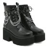 New Style Trends - Alt Black Gothic Platform Combat Boots - Outfit Ideas