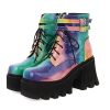 New Style Trends - Alt Colorful Motorcycle Ankle Boots - Outfit Ideas