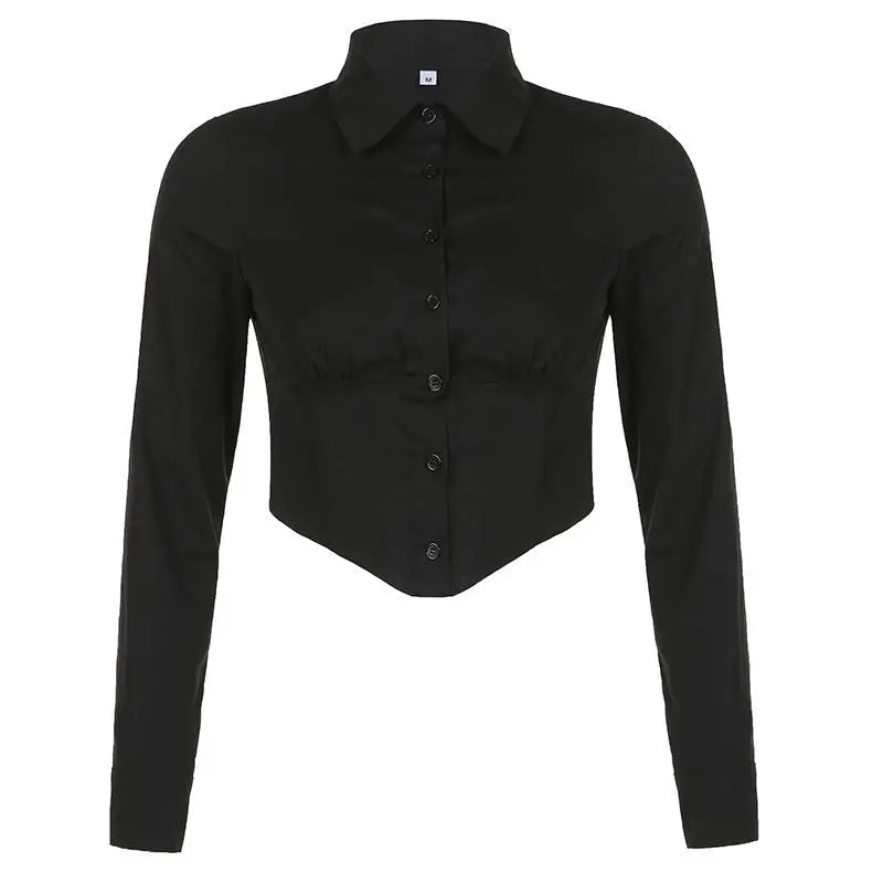 New Style Trends - Alt Corset Button-Up Blouse - Outfit Ideas