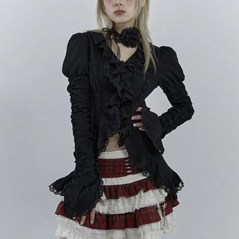 New Style Trends - Alt Dark Romance Blouse - Outfit Ideas