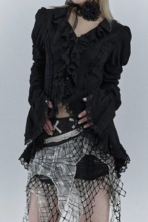 New Style Trends - Alt Dark Romance Blouse - Outfit Ideas