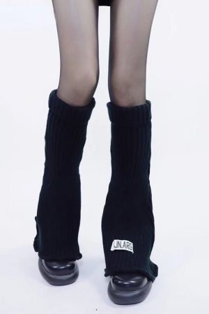 New Style Trends - Alt Edgy Knit Leg Warmers - Outfit Ideas