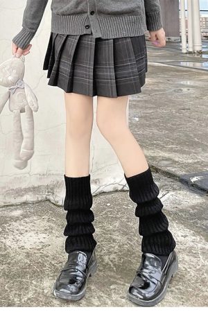 New Style Trends - Alt Edgy Knit Leg Warmers - Outfit Ideas