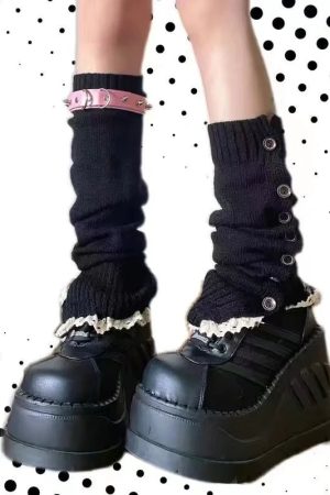 New Style Trends - Alt Edgy Knit Leg Warmers - Outfit Ideas