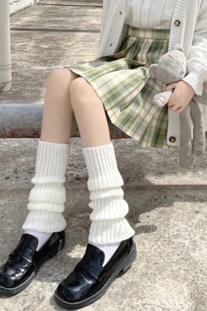 New Style Trends - Alt Edgy Knit Leg Warmers - Outfit Ideas