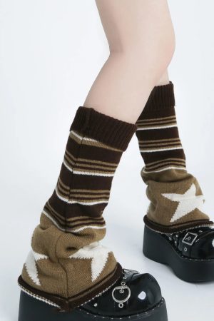 New Style Trends - Alt Edgy Knit Leg Warmers - Outfit Ideas