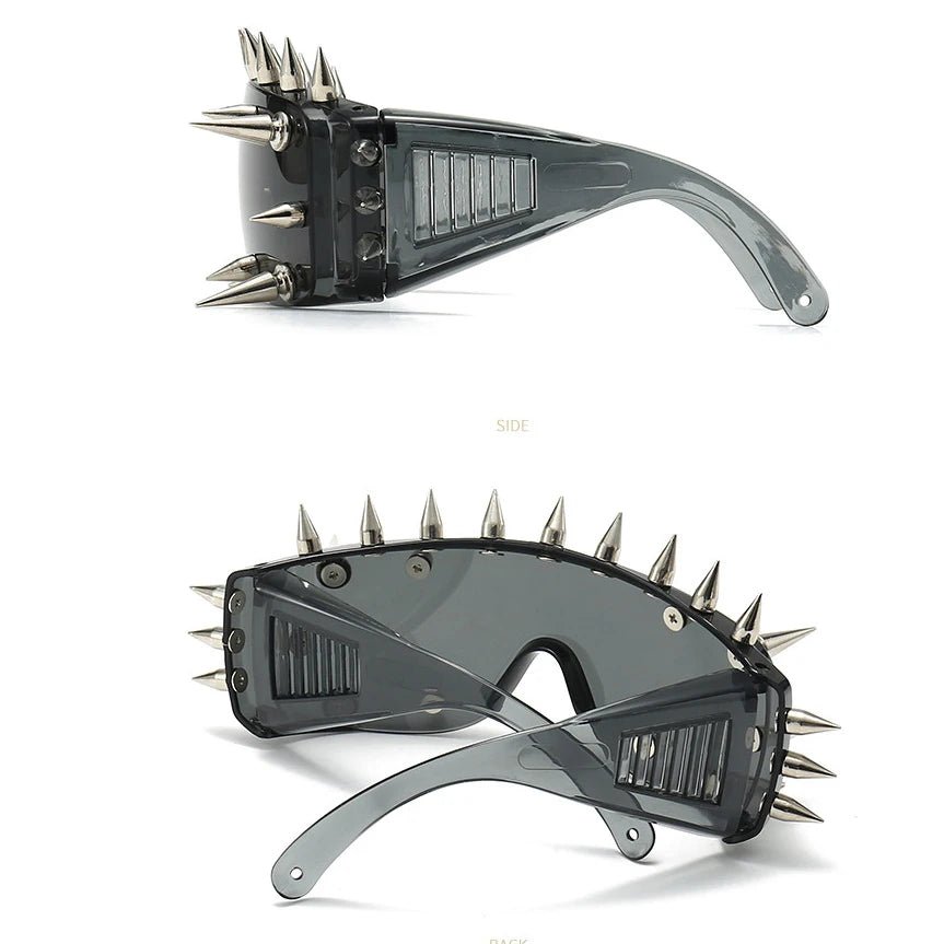 New Style Trends - Alt Edgy Spiked Chaos Shield Sunglasses - Outfit Ideas New Style Trends - Alt Edgy Spiked Chaos Shield Sunglasses - Outfit Ideas