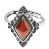 New Style Trends - Alt Elegant Marquise Garnet Cocktail Ring - Outfit Ideas