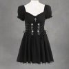 New Style Trends - Alt Goth A-line Bandage Corset Dress - Outfit Ideas