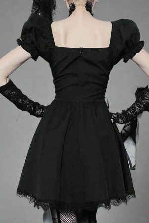 New Style Trends - Alt Goth A-line Bandage Corset Dress - Outfit Ideas