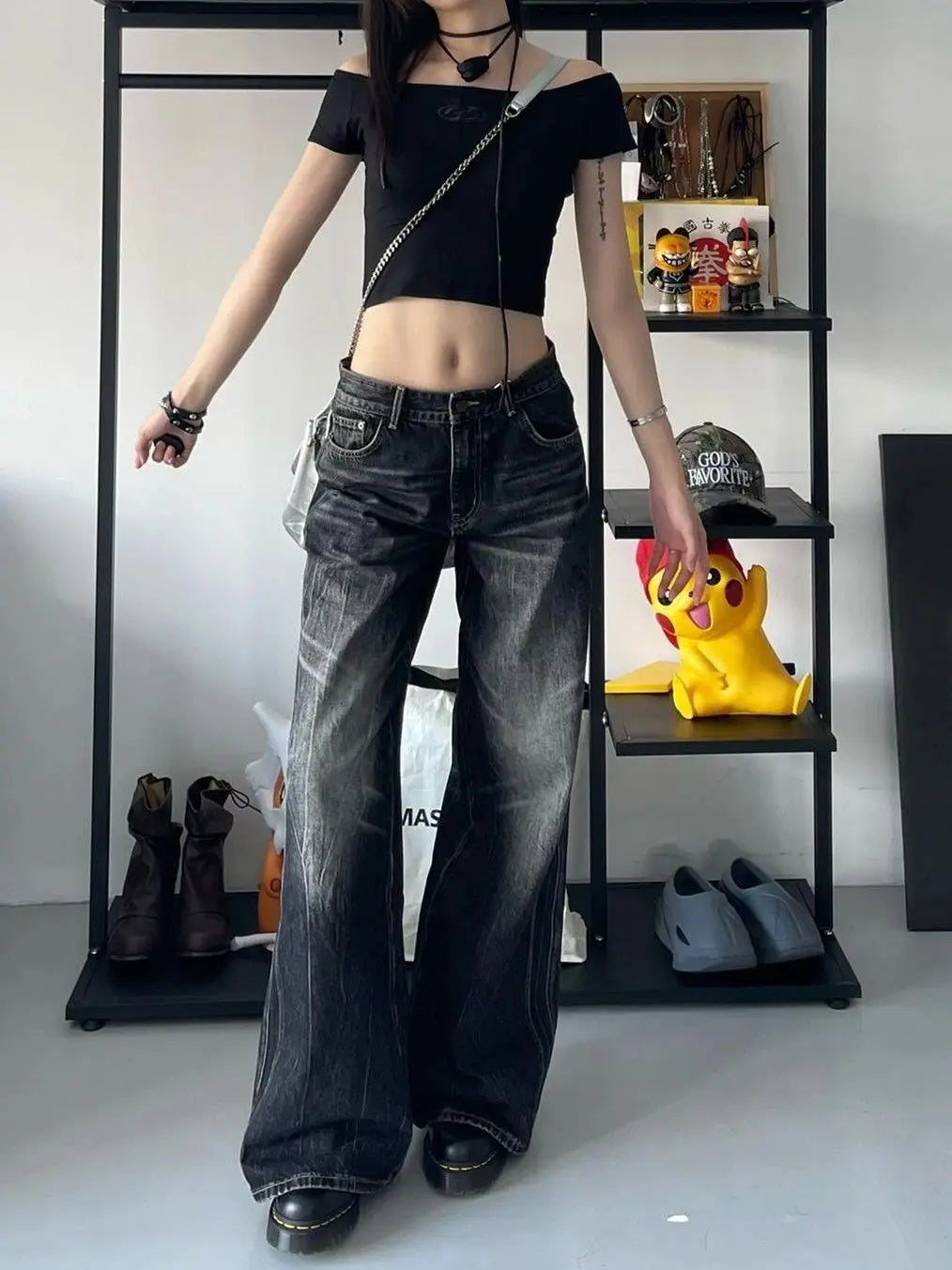 New Style Trends - Alt Midnight Groove Wide Leg Jeans - Outfit Ideas New Style Trends - Alt Midnight Groove Wide Leg Jeans - Outfit Ideas