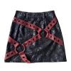 New Style Trends - Alt Red & Black PU Leather Mini Skirt - Outfit Ideas