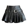 New Style Trends - Alt Riveted Pleather Mini Skirt - Outfit Ideas