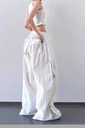 New Style Trends - Angel Flow Lace Panel Alt Pants - Outfit Ideas