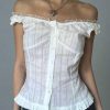 New Style Trends - Angel Poise Coquette Ruffle Blouse - Outfit Ideas