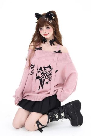 New Style Trends - Angelic Rebel Pastel Goth Sweater - Outfit Ideas