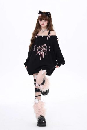 New Style Trends - Angelic Rebel Pastel Goth Sweater - Outfit Ideas