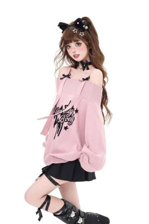 New Style Trends - Angelic Rebel Pastel Goth Sweater - Outfit Ideas