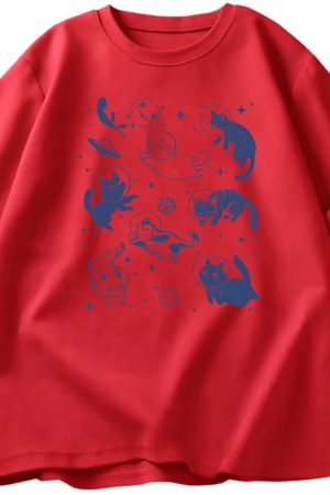 New Style Trends - Astronaut Kittens Aesthetic T-Shirt - Outfit Ideas