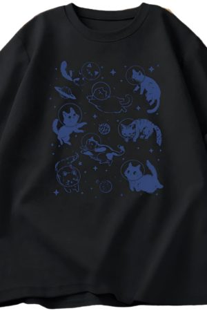 New Style Trends - Astronaut Kittens Aesthetic T-Shirt - Outfit Ideas
