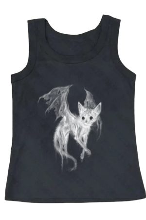 New Style Trends - Bat Cat Alt Goth Horror Top - Outfit Ideas