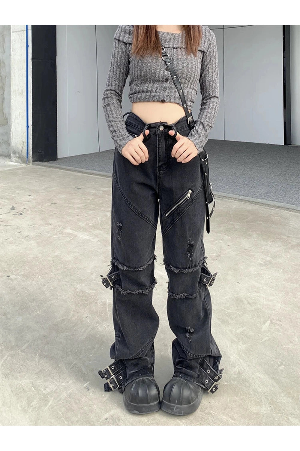 New Style Trends - Black Gothic Y2K Denim Pants - Outfit Ideas New Style Trends - Black Gothic Y2K Denim Pants - Outfit Ideas