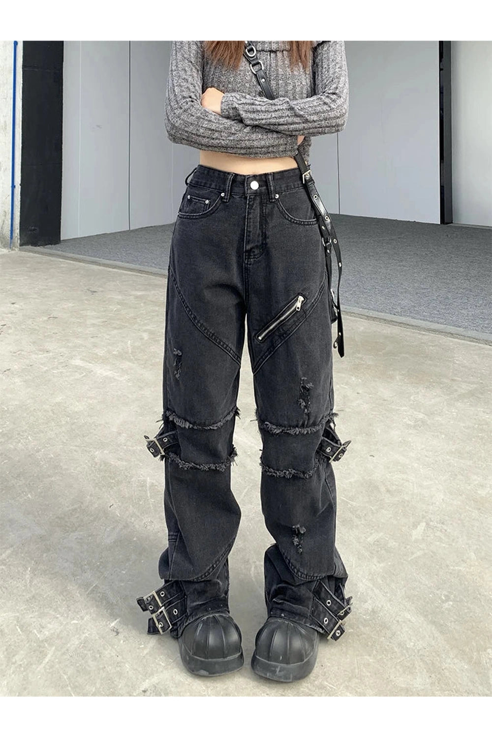 New Style Trends - Black Gothic Y2K Denim Pants - Outfit Ideas New Style Trends - Black Gothic Y2K Denim Pants - Outfit Ideas