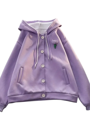 New Style Trends - Blush Bloom Button Kawaii Jacket - Outfit Ideas