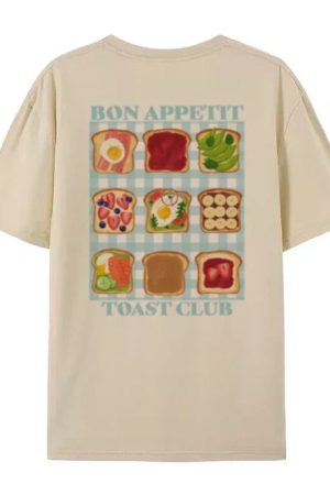 New Style Trends - Bon Appétit Toast Cute T-Shirt - Outfit Ideas