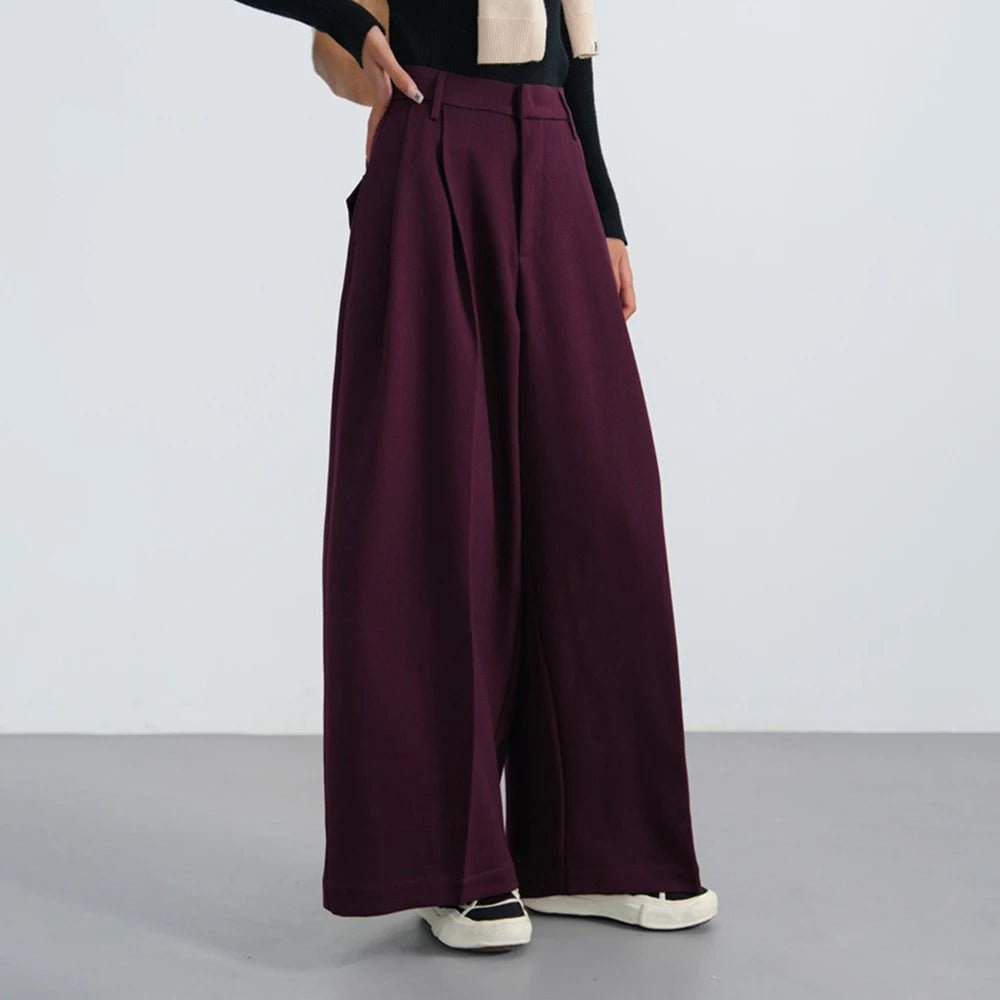 New Style Trends - Bordeaux Breeze Retro Palazzo Pants - Outfit Ideas New Style Trends - Bordeaux Breeze Retro Palazzo Pants - Outfit Ideas