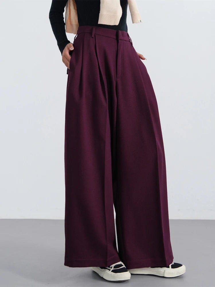 New Style Trends - Bordeaux Breeze Retro Palazzo Pants - Outfit Ideas New Style Trends - Bordeaux Breeze Retro Palazzo Pants - Outfit Ideas