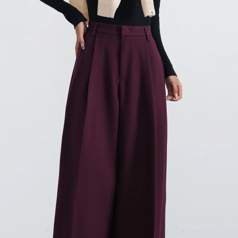 New Style Trends - Bordeaux Breeze Retro Palazzo Pants - Outfit Ideas New Style Trends - Bordeaux Breeze Retro Palazzo Pants - Outfit Ideas