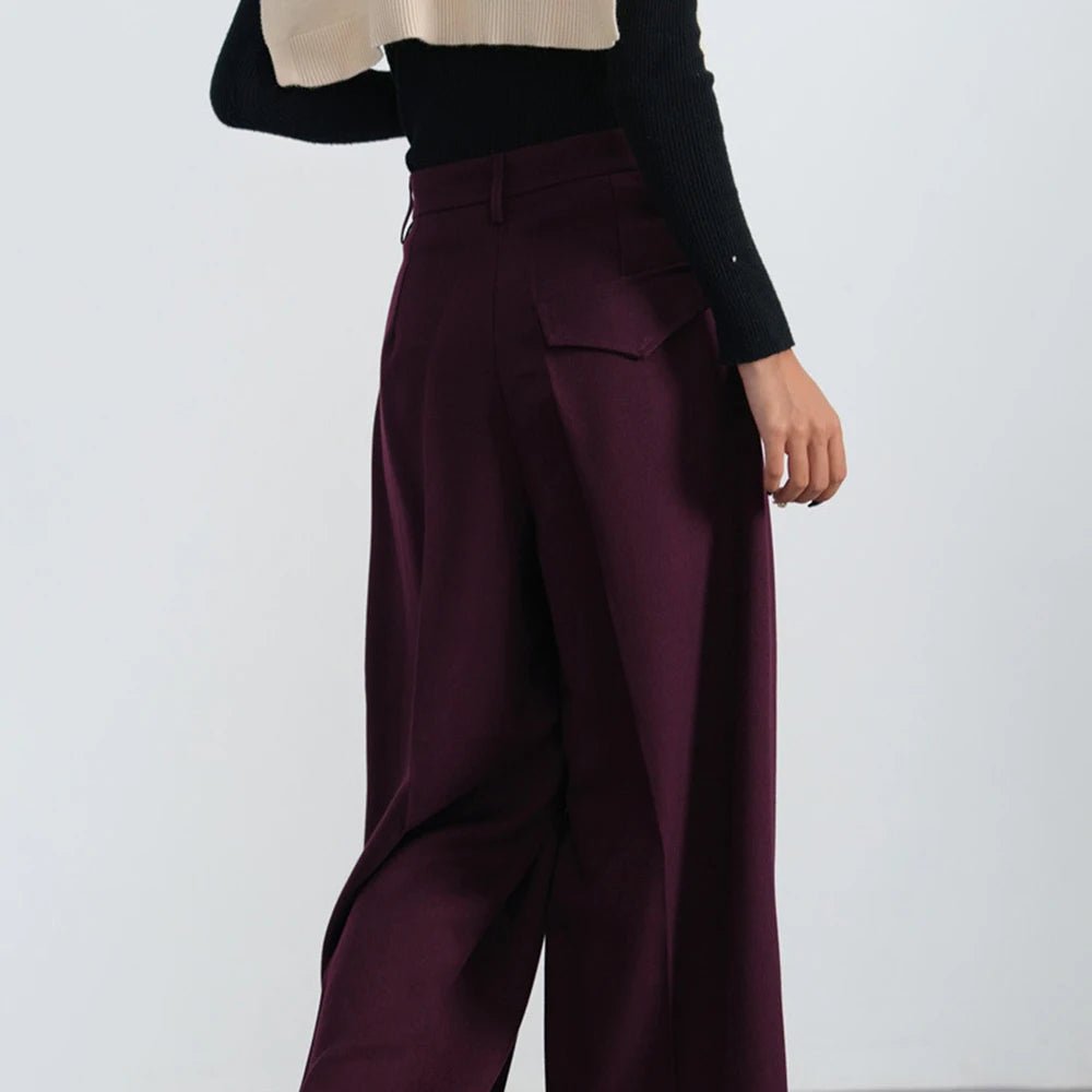 New Style Trends - Bordeaux Breeze Retro Palazzo Pants - Outfit Ideas New Style Trends - Bordeaux Breeze Retro Palazzo Pants - Outfit Ideas