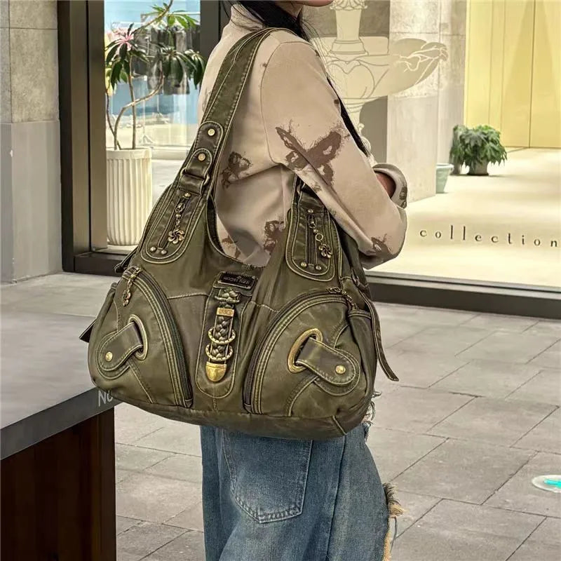 New Style Trends - Bronze Bloom Y2k Shoulder Bag - Outfit Ideas New Style Trends - Bronze Bloom Y2k Shoulder Bag - Outfit Ideas