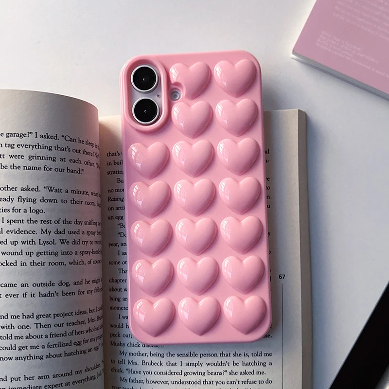 New Style Trends - Bubblegum Heart Grid Coquette iPhone Case - Outfit Ideas New Style Trends - Bubblegum Heart Grid Coquette iPhone Case - Outfit Ideas