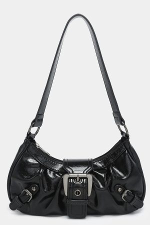 New Style Trends - Buckle Rouge Y2k Shoulder Bag - Outfit Ideas