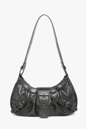 New Style Trends - Buckle Rouge Y2k Shoulder Bag - Outfit Ideas
