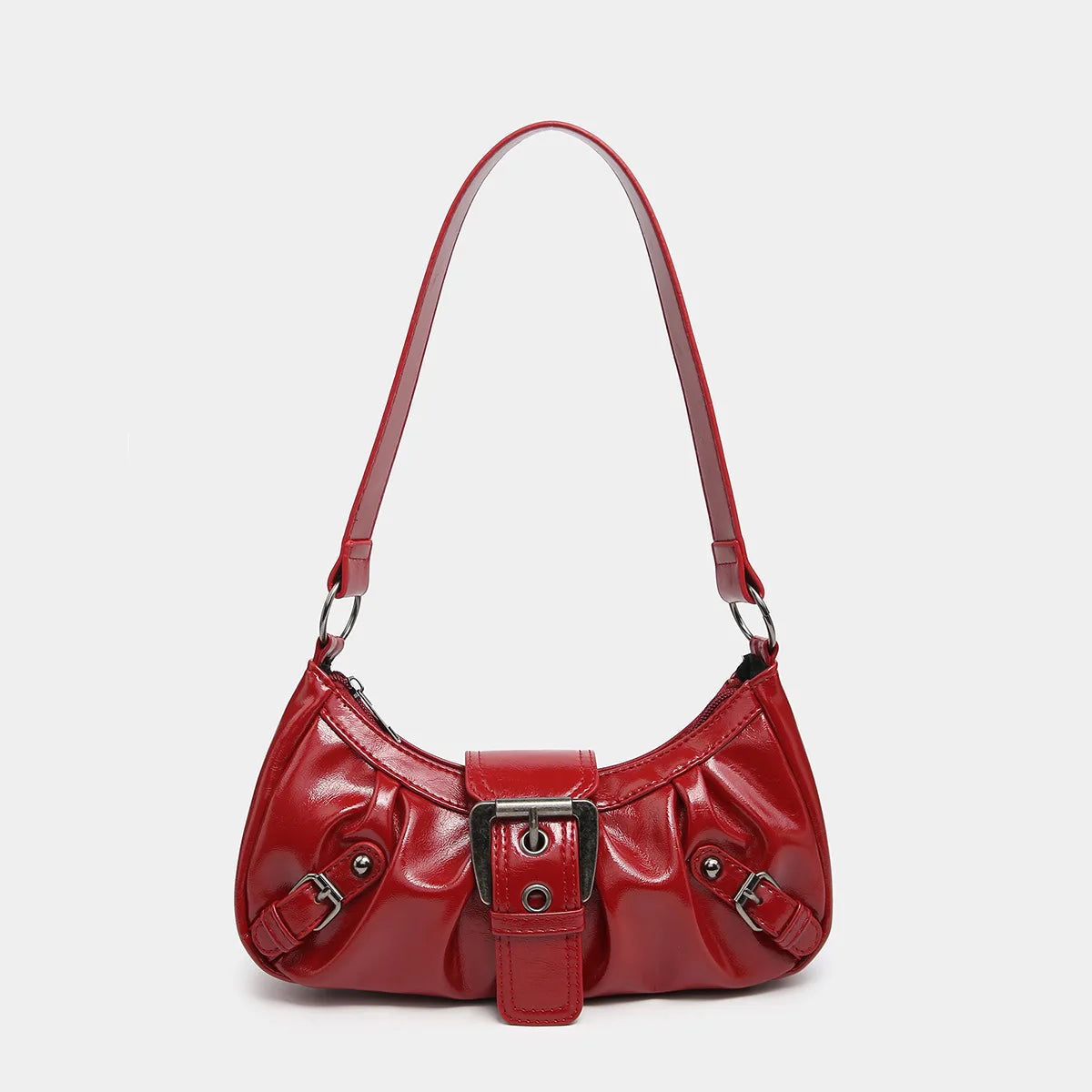 New Style Trends - Buckle Rouge Y2k Shoulder Bag - Outfit Ideas