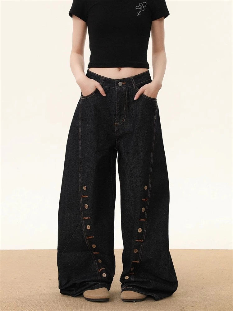 New Style Trends - Button Detail Wide-Leg Jeans - Outfit Ideas New Style Trends - Button Detail Wide-Leg Jeans - Outfit Ideas