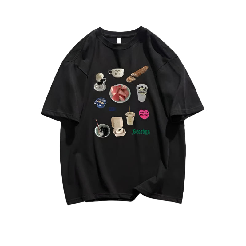 New Style Trends - Café Essentials Graphic Aesthetic T-Shirt - Outfit Ideas New Style Trends - Café Essentials Graphic Aesthetic T-Shirt - Outfit Ideas
