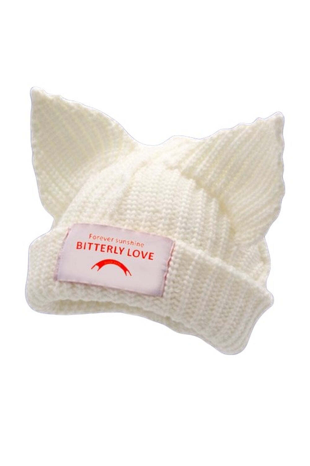 New Style Trends - Cat Ear Knitted Hat 'BITTERLY LOVE' - Outfit Ideas