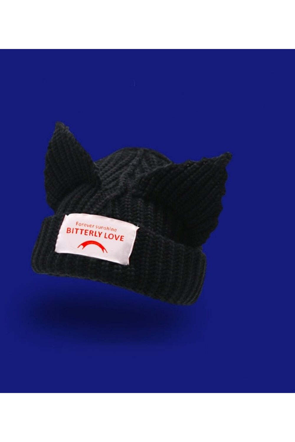 New Style Trends - Cat Ear Knitted Hat 'BITTERLY LOVE' - Outfit Ideas