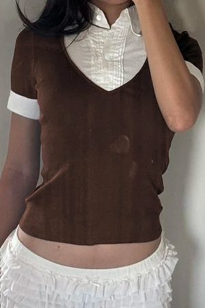 New Style Trends - Choco College Layer Top - Outfit Ideas