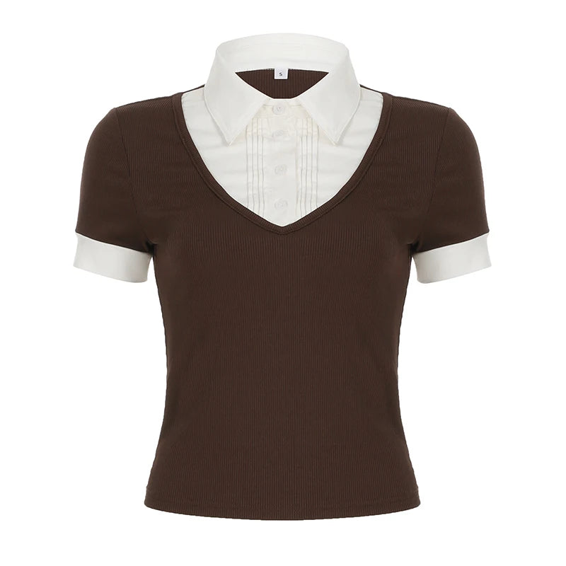 New Style Trends - Choco College Layer Top - Outfit Ideas