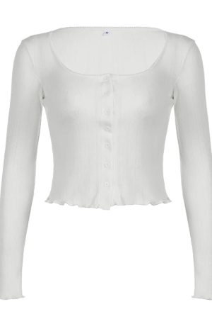 New Style Trends - Clean Lines Ribbed Coquette Cardigan Crop Top - Outfit Ideas