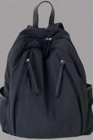 New Style Trends - Cloud Beige Minimalist Aesthetic Backpack - Outfit Ideas