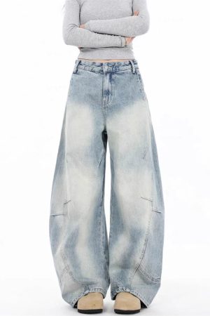 New Style Trends - Cloud Fade Panel Edgy Jeans - Outfit Ideas